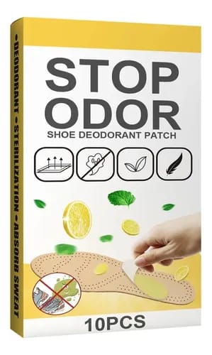 PARCHE PARA ELIMINAR OLORES DE PIE X 10